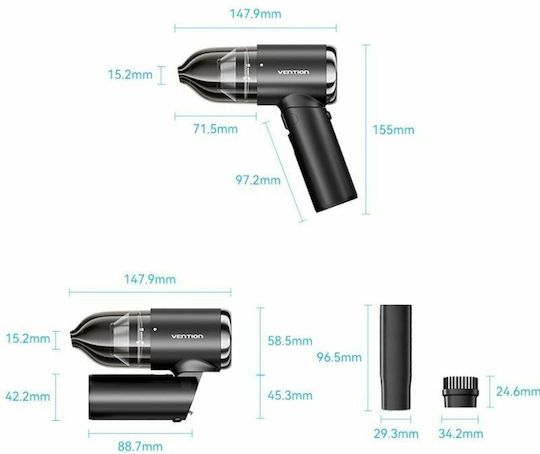 Vention Vention Rechargeable Car Handheld Vacuum 12V
