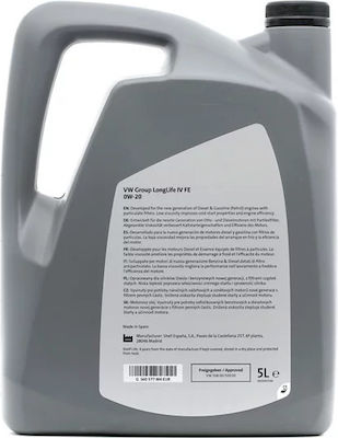 Volkswagen Longlife IV Car Lubricant 0W-20 5lt