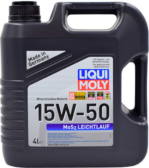Liqui Moly Super Low Friction MoS2 Car Lubricant 15W-50 4lt