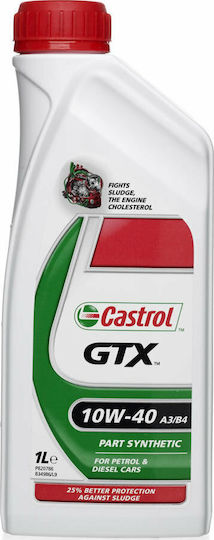 Castrol GTX Ημισυνθετικό Λάδι Αυτοκινήτου 10W-40 1lt