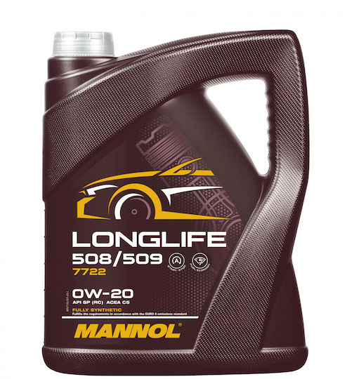 Mannol Longlife 508/509 Синтетичен Масло за Автомобили 0W-20 5лт