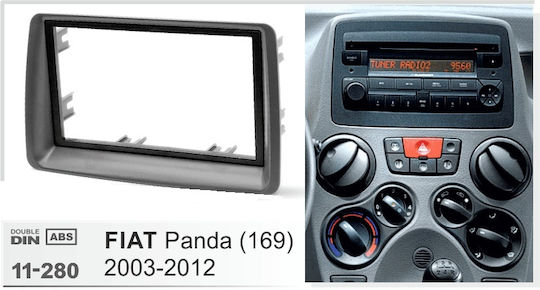 Panoul ușii 2 Din Ice pentru Fiat Panda 2003-2012