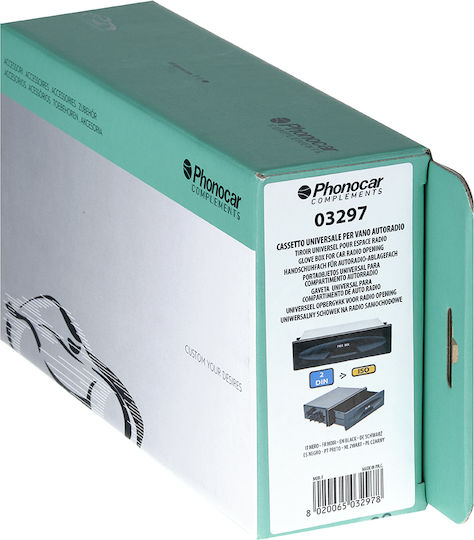 Phonocar 1 Din Openable Case for Objects Universal