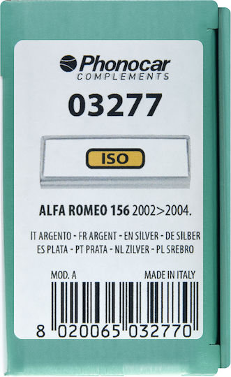 Phonocar DIN-Verkleidungsplatten 2 Din für Alfa Romeo Alfa 156 2002-2004