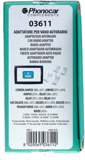 Phonocar Installation Kit 2 Din for Citroen Jumper 2013+