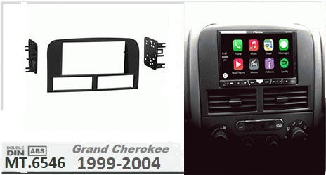 Πρόσοψη 2 Din για Jeep Grand Cherokee 1999 - 2004 για Jeep Grand Cherokee 1999 2004