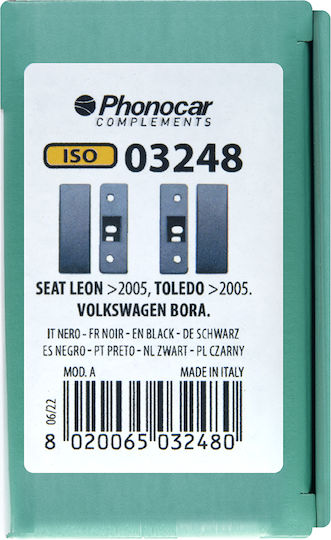 Phonocar DIN Fascia Panels 2 Din for Seat Leon / Toledo Volkswagen Bora 1998-2005