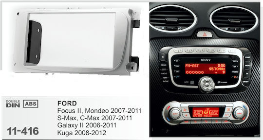 DIN Fascia Panels 2 Din for Ford C-MAX, Focus, Galaxy, Mondeo, S-Max, Transit for Ford C-Max 2003 2010