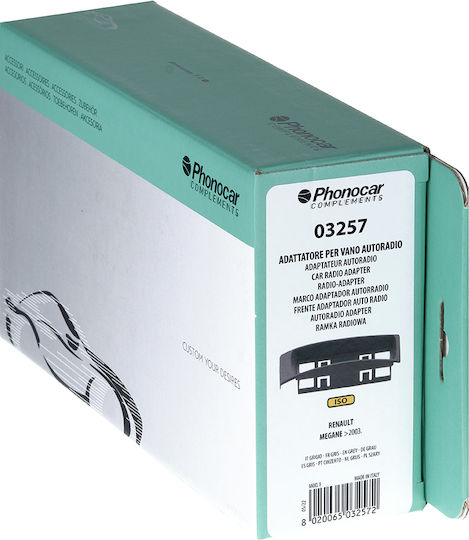 Phonocar DIN Fascia Panels 2 Din for Renault Megane 2003