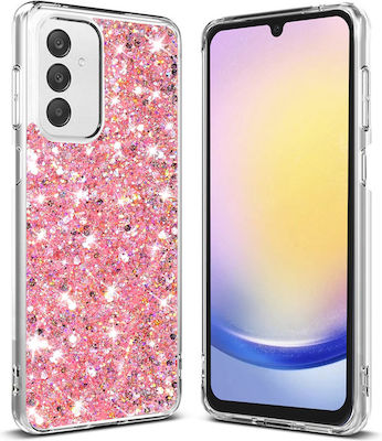 Techsuit Umschlag Rückseite Kunststoff / Silikon Rosa (Galaxy A25 5G)