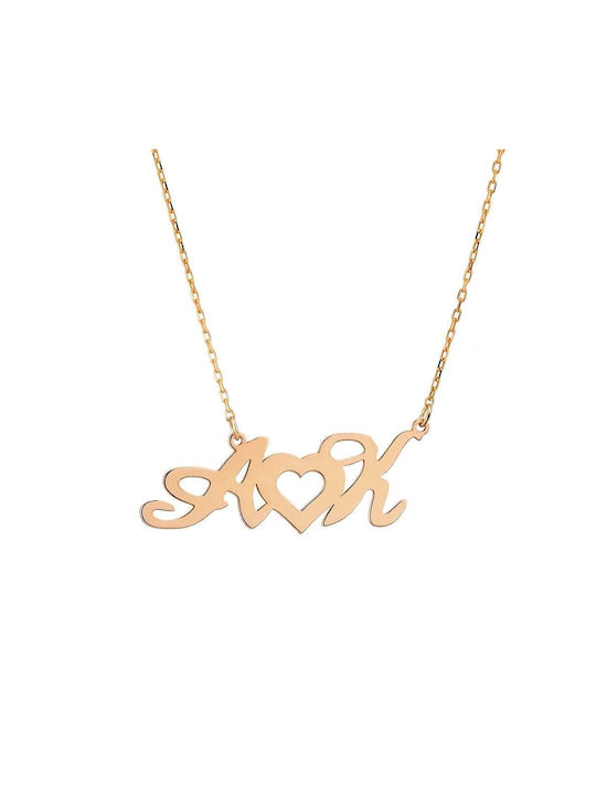 Goldsmith Necklace Monogram from Silver