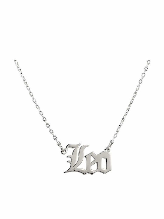 Goldsmith Κολιέ Ζώδιο Λέων από Ασήμι