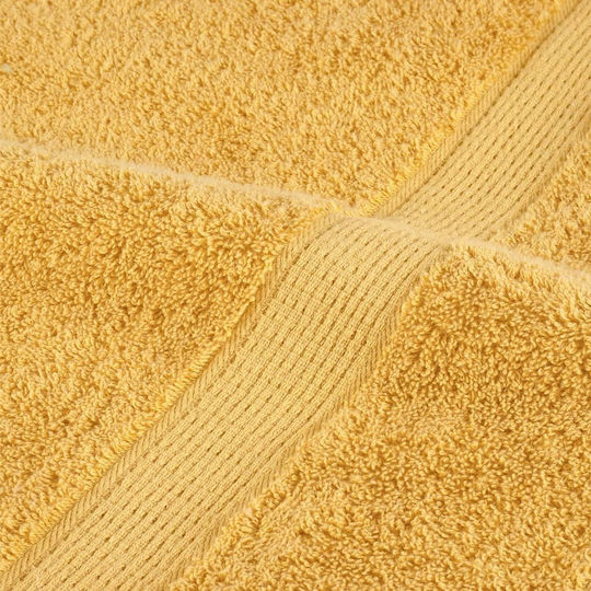 vidaXL Πετσέτα Σώματος 80x200εκ. Χρυσή 4τμχ Βάρους 600gr/m²