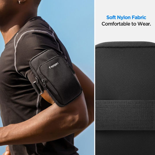 Spigen Dynamic Shield A702 Armband Ръчна лента до 6.9" Черен AMP04617
