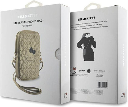 Hello Kitty Sock & Pouch Χρυσό