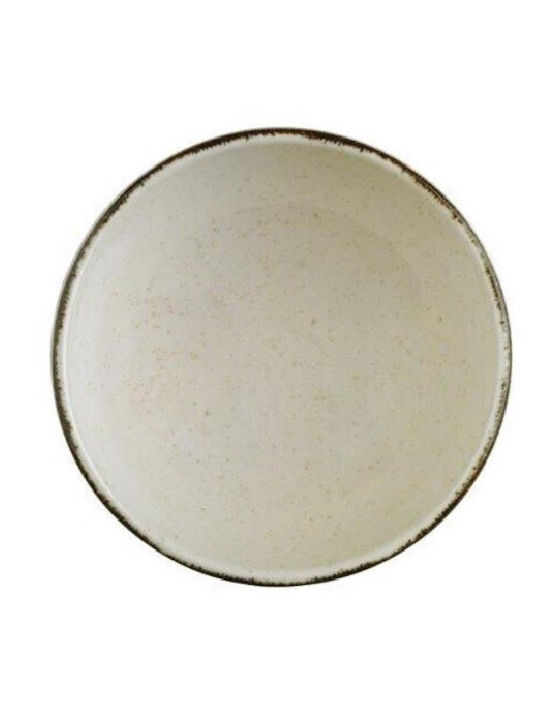Kutahya Porselen Porcelain Salad Bowl Brown 20x20cm