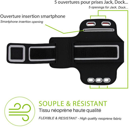 Wantalis Sprinter Brassard Neoprene Θήκη Μπράτσου Μαύρο