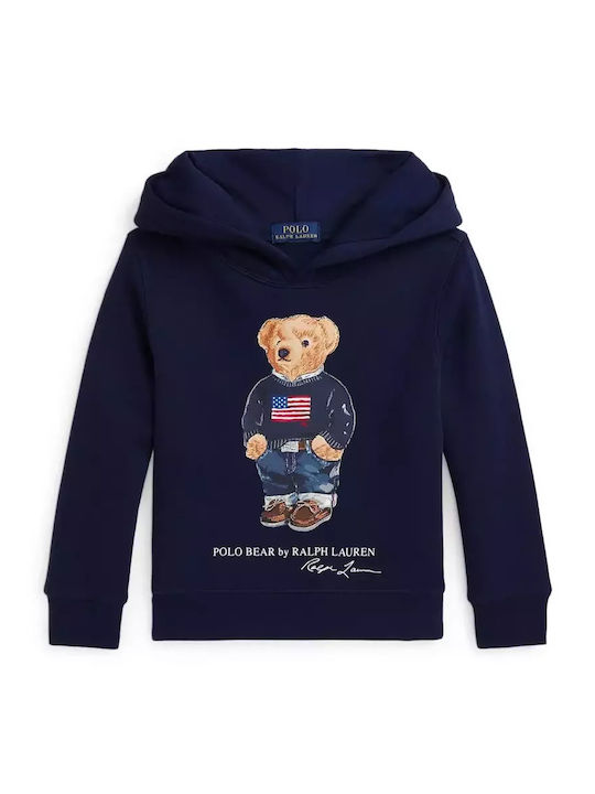 Ralph Lauren Kids Sweatshirt with Hood Blue