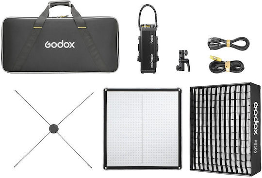 Godox F200Bi Lumină LED 2700 - 8500K 210W cu Luminozitate LUX 8300 Lux
