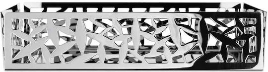 Alessi Metallic Napkin Holder Gray 20.5x20.5x5cm Cactus