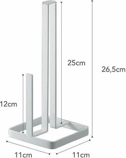 Yamazaki Suport pentru prosoape de hârtie Metalică Albă 11x11x26.5cm 2696.951267 Yamazaki Suport pentru prosoape de hârtie Metalică Albă 11x11x26.5cm 2696.951267