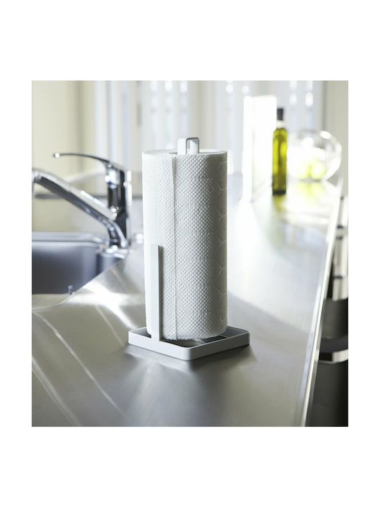 Yamazaki Metallic Paper Towel Holder White 11x11x26.5cm 2696.951267