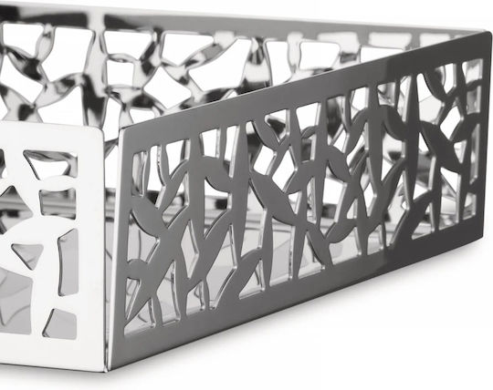 Alessi Metallic Napkin Holder Gray 20.5x20.5x5cm Cactus