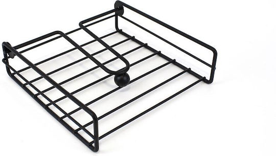 Confortime Metallic Napkin Holder Black 19x19x5cm S2209037 Confortime Metallic Napkin Holder Black 19x19x5cm S2209037
