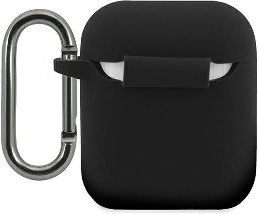Lacoste Калъф с кука в Черен цвят за Apple AirPods 1 / AirPods 2