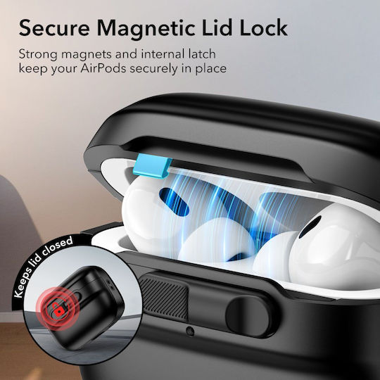 ESR Pulse Halolock Magsafe Калъф в Черен цвят за Apple AirPods Pro 2