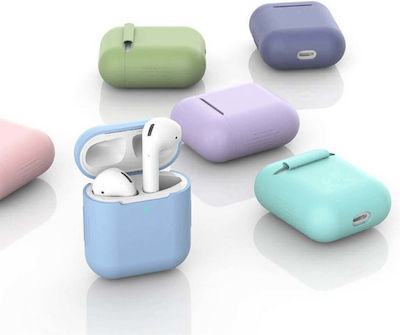 Tech-Protect Icon Husă Silicon în culoarea Roz pentru Apple AirPods 1 / AirPods 2