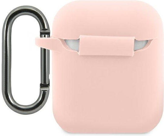 Lacoste Калъф с кука в Розов цвят за Apple AirPods 1 / AirPods 2