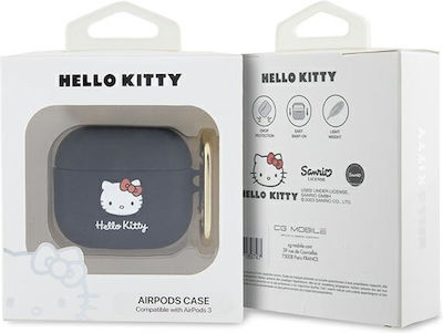 Hello Kitty Silicone Case Black for Apple AirPods 3