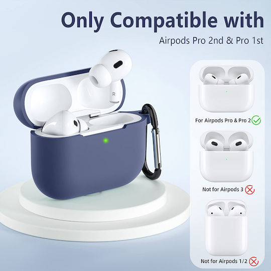 Techsuit Θήκη Σιλικόνης σε Navy Μπλε χρώμα για Apple AirPods 3