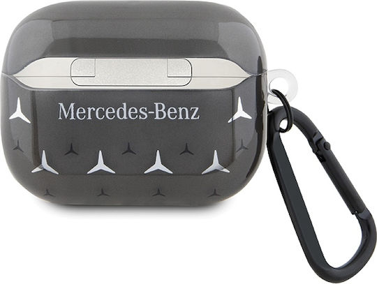 Mercedes-Benz Θήκη Σιλικόνης με Γάντζο σε Μαύρο χρώμα για Apple AirPods Pro 2