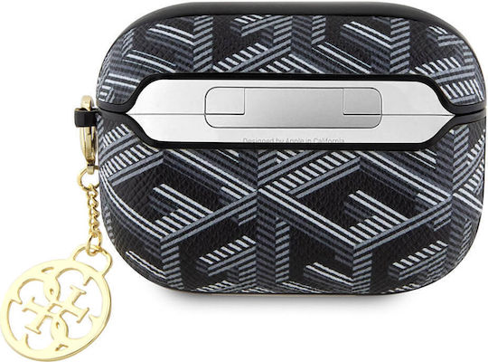 Guess GCube Charm Hülle Silikon in Schwarz Farbe für Apple AirPods Pro