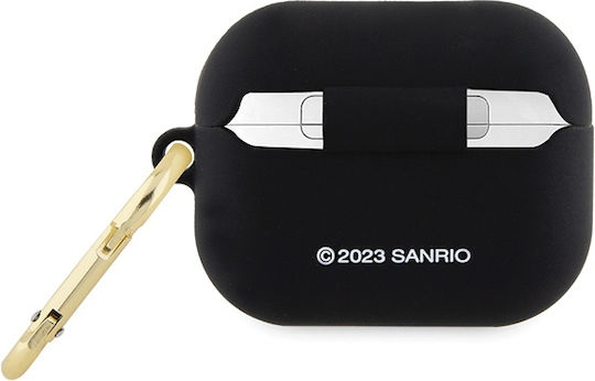 Hello Kitty Hülle Silikon in Schwarz Farbe für Apple AirPods Pro