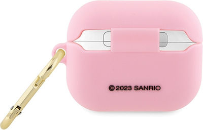 Hello Kitty Θήκη Σιλικόνης σε Ροζ χρώμα για Apple AirPods Pro