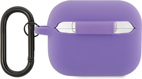 Lacoste Croc Logo Калъф в Лилав цвят за Apple AirPods Pro