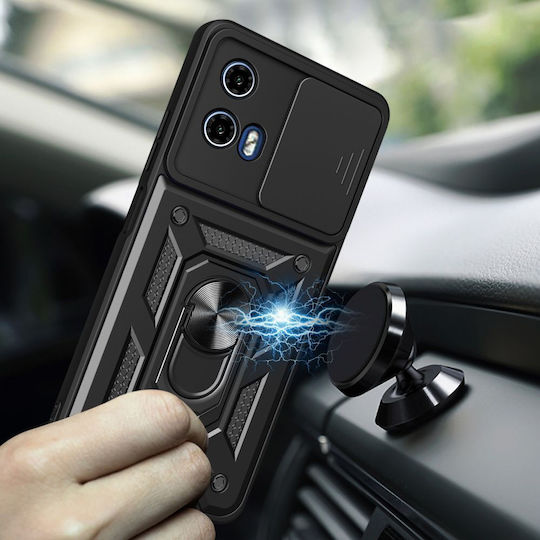 Tech-Protect Camshield Pro Umschlag Rückseite Metallisch Schwarz (Moto G85)