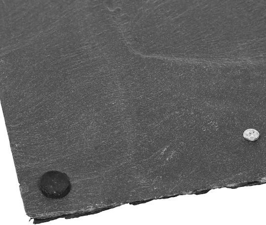 Atmosphera Servierplatte mit Griff Stein 40x30cm 1Stück