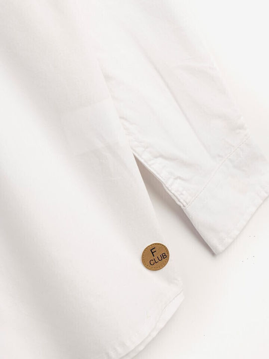 Kids Shirt Long Sleeve White