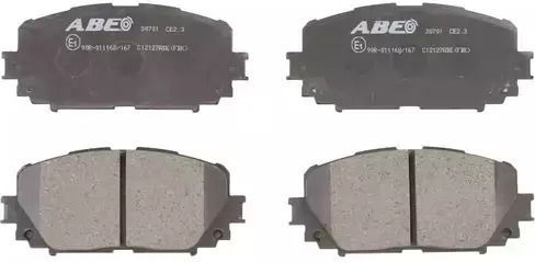 Plăcuțe de frână Toyota Yaris Scp9 Nsp9 Ksp9 Ncp9 Zsp9 Abe C12127abe