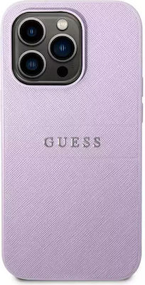 Guess Saffiano Back Cover Leather Lilac (iPhone 14 Pro)