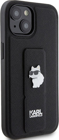Custodia Karl Lagerfeld Liquid Glitter Choupette Logo MagSafe per