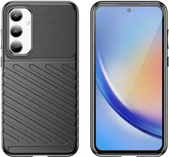 Hurtel Armored Задна корица Силикон Черен (Samsung Galaxy A35)