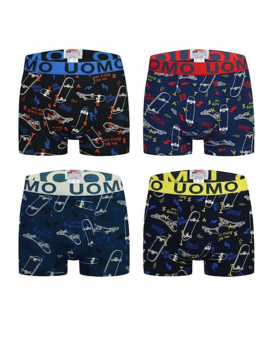 Uomo Set of Kids' Boxers Multicolour 4pcs