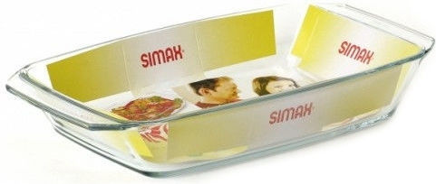 Simax Ορθογώνιο Πυρίμαχο Σκεύος Γυάλινο 38.5x22x6.5cm