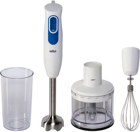 Braun MultiQuick 2 Ръчен Блендер с Аноскидова Пръчка 600W Бял
