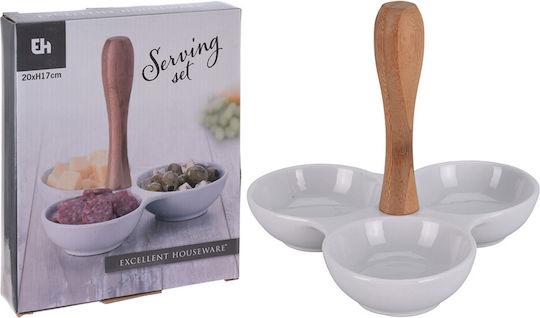 Excellent Houseware Porzellan Ordnungshüter 3 Schlitze Weiß Ø17xH17cm W17xL17xH17cm 1Stück Excellent Houseware Porzellan Ordnungshüter 3 Schlitze Weiß Ø17xH17cm W17xL17xH17cm 1Stück